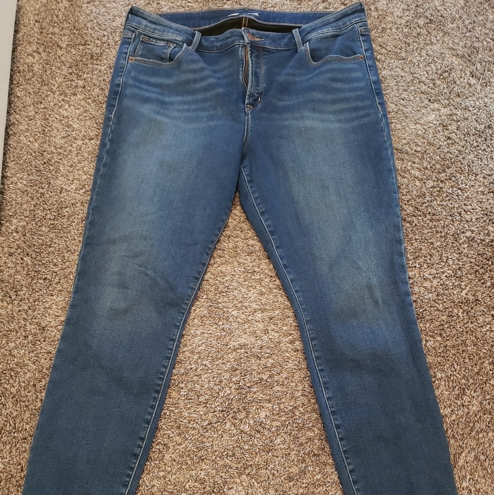 Fleece lined skinny jeans
